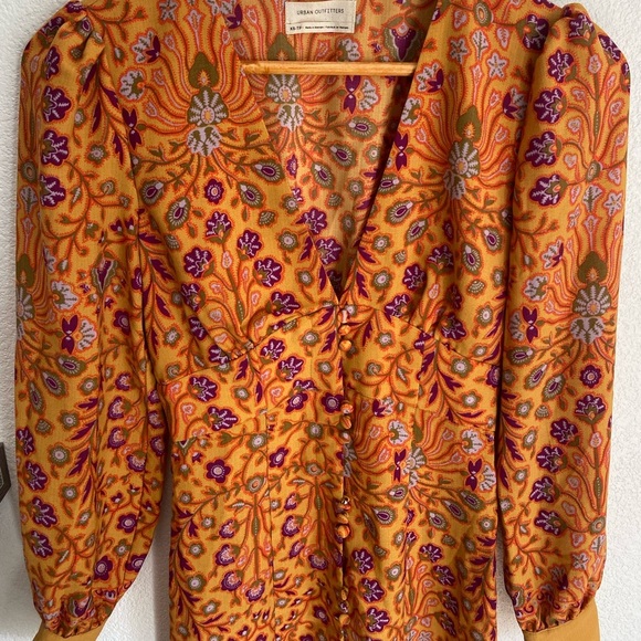 Urban Outfitters floral retro 70s mini dress - Picture 9 of 11